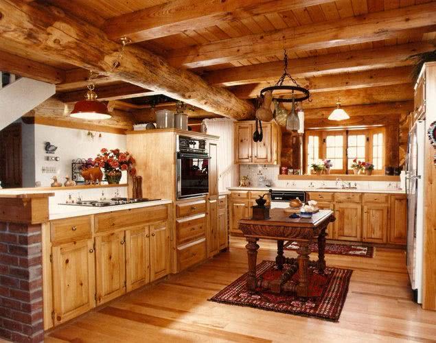 Деревянная мебель в традиционных, натуральных цветах - идеальное решение, если оно нам подходит   кухня в классическом стиле